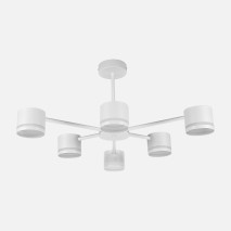 Lampara Ortiga 6 X Gx53 Blanca 54w 4800lm  Bombillas Incluidas 30x59x56cm