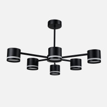 Lampara Ortiga 6 X Gx53 Negra 54w 4800lm Bombillas Incluidas 30x59x56cm