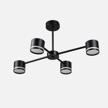 Lampara Ortiga 4 X Gx53 Negra 36w 3200lm  Bombillas Incluidas 30x65x43cm