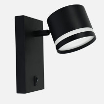 Aplique Ortiga 1 X Gx53 Negro 9w 800lm Orientable  Bombilla Incluida 16x8,3x15,5cm