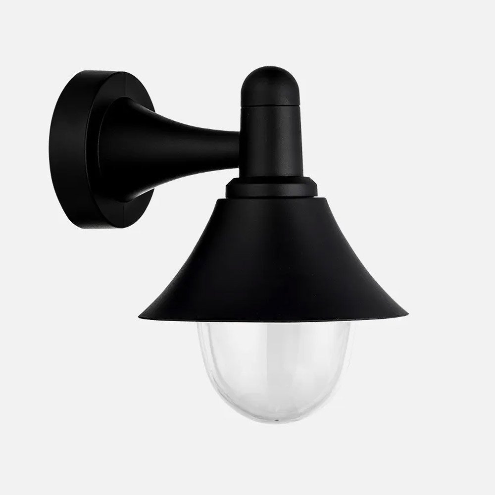 Aplique Exterior Mentol 1xe27 Negro Ip44 Policarbonato 25x18,1x23,2 Cm