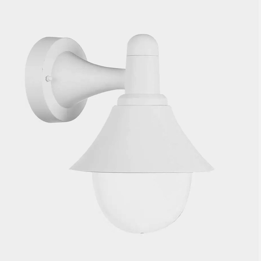 Aplique Exterior Mentol 1xe27 Blanco Ip44 Policarbonato 25x18,1x23,2 Cm