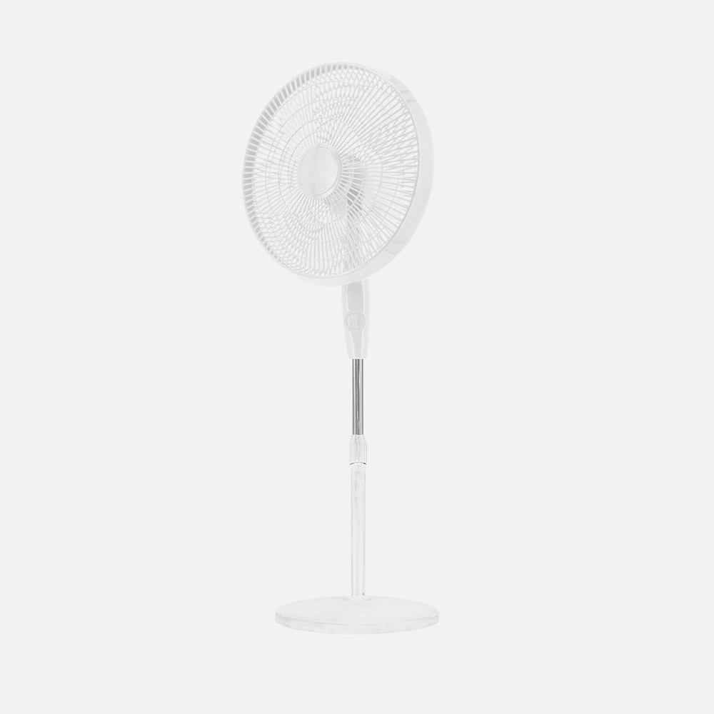 Ventilador De Pie Escudero Blanc 3vel 45w 5asp 40d Fijo/rotat.orientable Regx40x40cm