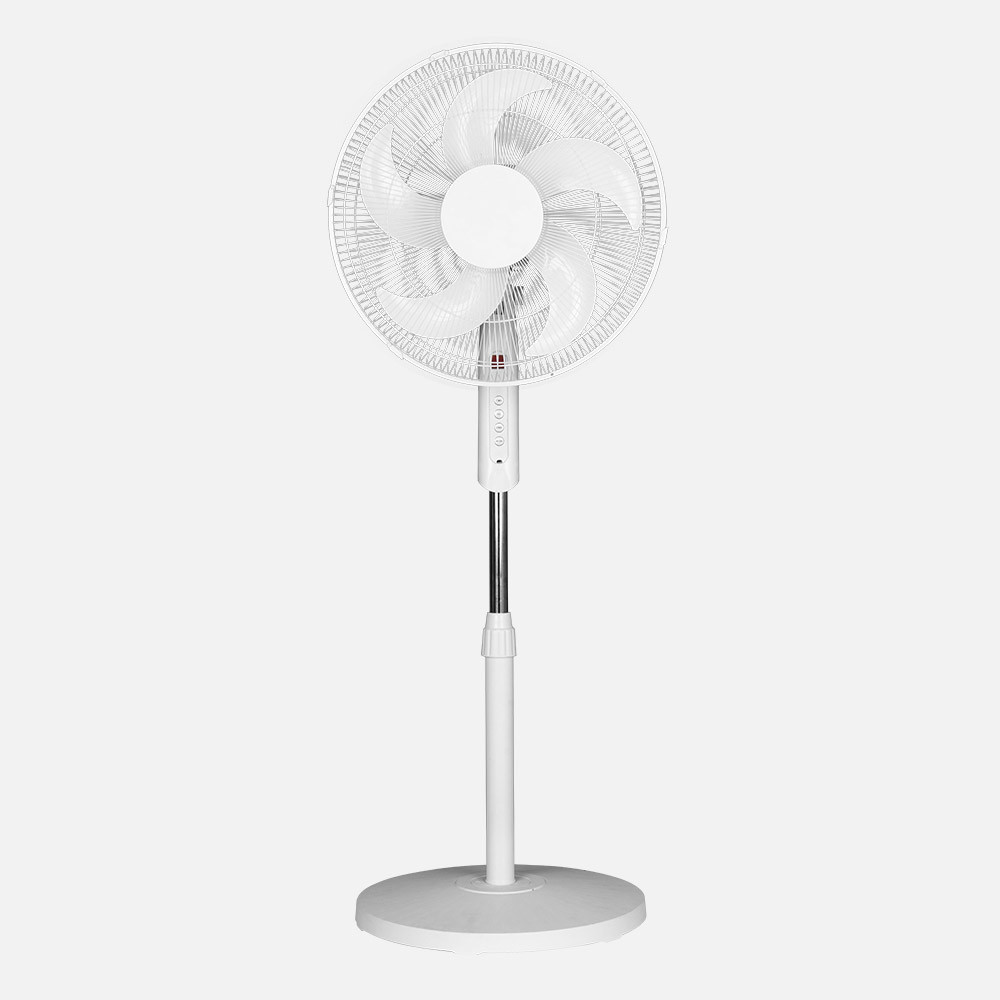 Ventilador De Pie Liberty Blanc 3vel 45w 5asp Fijo Y Rotatorio C/remoto Y Temporizador Regx43x43cm