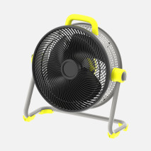 Ventilador Industrial Corintio 100w Amarillo/negro 50,5d  3aspas 3vel Orientable 62x63x25cm