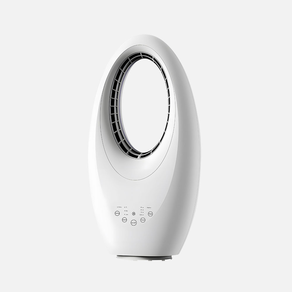 Ventilador Sin Aspas Arevalo Blanco 50w 3velocidades Oscilante Tactil C/remoto Y Temporizador 57,5x29x17cm