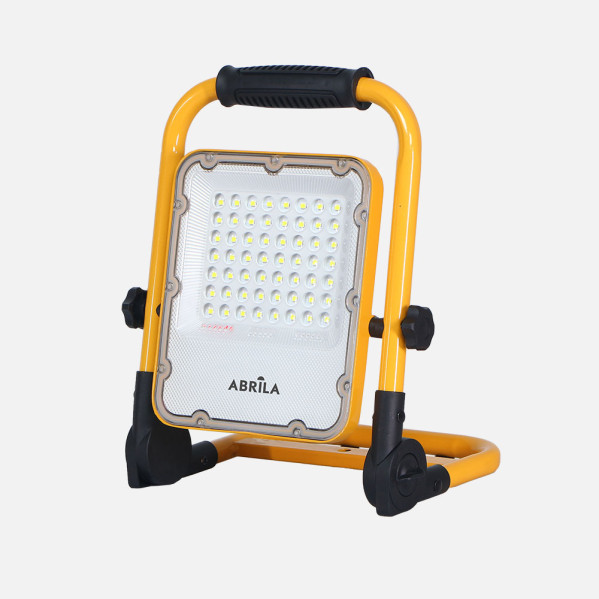Proyector Inalambrico Brion 30w 6500k Amarillo 1030lm 4modos Ip 65 Cable 1m Orientable 28,5x23x5cm