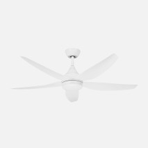 Ventilador Dc Elda 18w Blanco 5aspas 6vel.144d 2250lm 3000-4500-6500k Remoto+memoria+temporizador