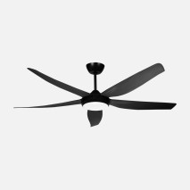 Ventilador Dc Altea 24w Negro 5aspas 6vel.142d 2880 Lm 3000-4500-6500k Remoto+memoria+temporizador