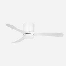 Ventilador Dc Paterna 18w Blanco 3aspas 6vel 117d Luz Opcional 2250lm 3000-4500-6500k Remoto+memoria+temporizador