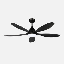 Ventilador Dc Tobarra 18w Negro 5aspas 6vel.132d  2250lm 3000-4500-6500k Remoto+memoria+temporizador