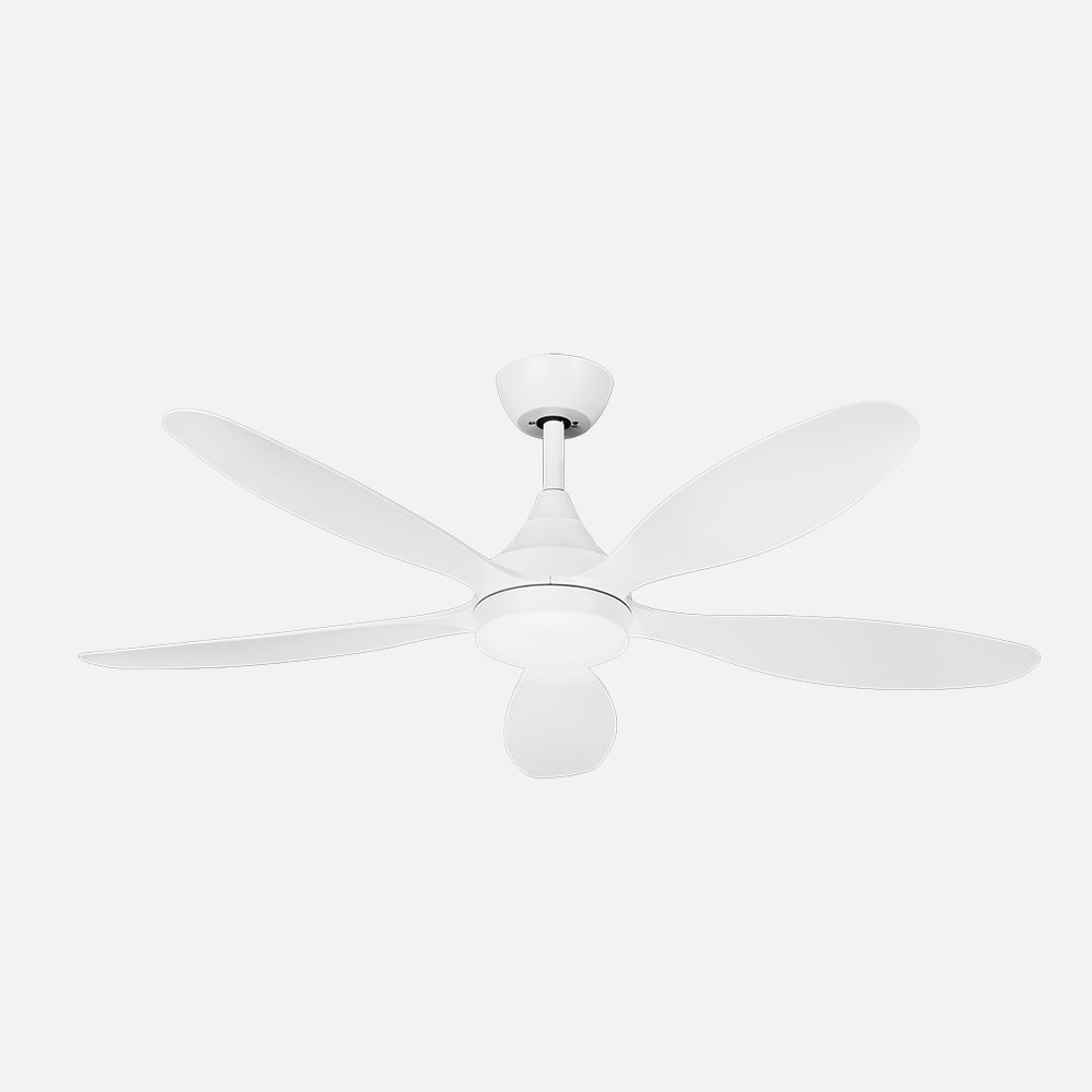 Ventilador Dc Tobarra 18w Blanco 5aspas 6vel.132d 2250lm 3000-4500-6500k Remoto+memoria+temporizador
