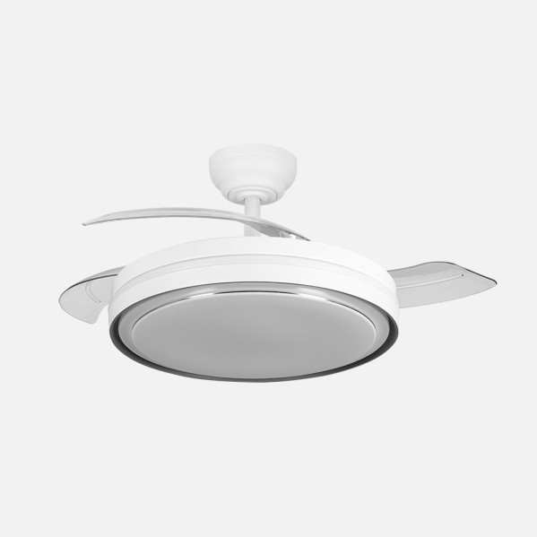 Ventilador Dc Siux 60w Blanco 3asp.107d 6980lm  36x48/107cm 3col.remoto+memoria+temporizador+reg.intensidad