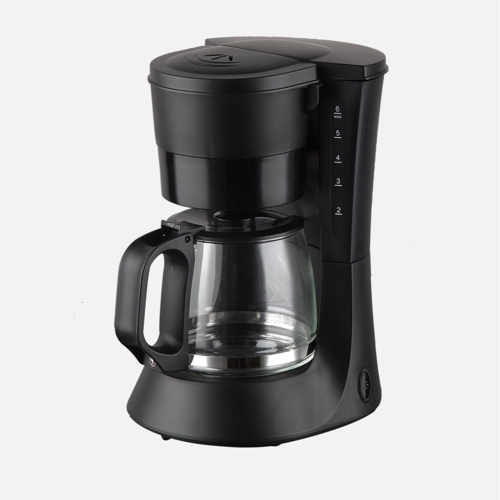 Cafetera De Goteo Xena 6tazas Negro 600w Filtro Perman Jarra Cristal 0,6l Placa Calorif.26x16x22cm