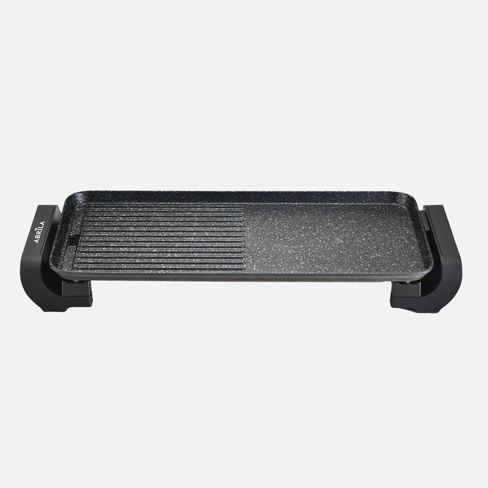 Plancha De Asar Y Gril Tokachi 1800w Negro Ceramica Antiadherente Termost.reg.calentamiento Rapido 6x57,5x23,5cm