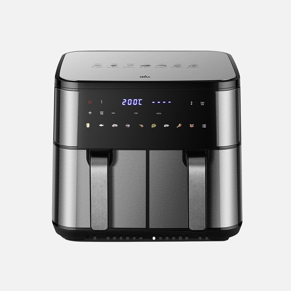 Freidora De Aire Chimbas 10l 2200w Acero/negro Display Temporizador Termostato Tactil 32x38x40,5cm