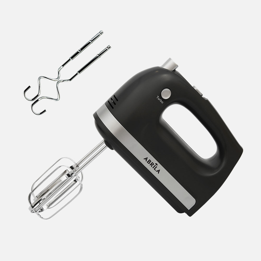 Batidora De Varillas Epona Negr 250w 5vel Ergonomica Montar-batir-mezclar-amasar 30x19,5x9cm