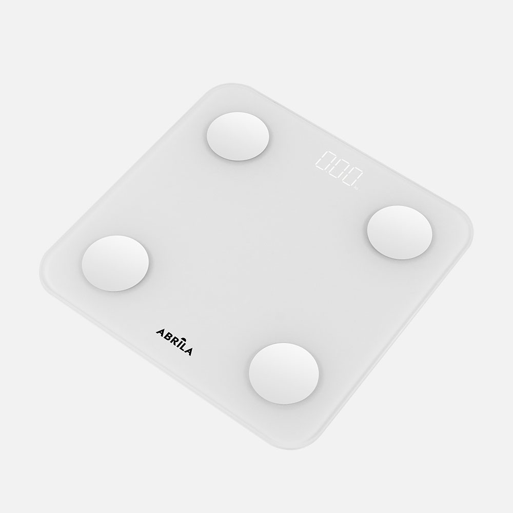 Bascula Baño Nakai Cap.180kg Blanco Vidrio Temp5mm Display Analis15datos Bluetooth Memoria 2,5x28x28cm
