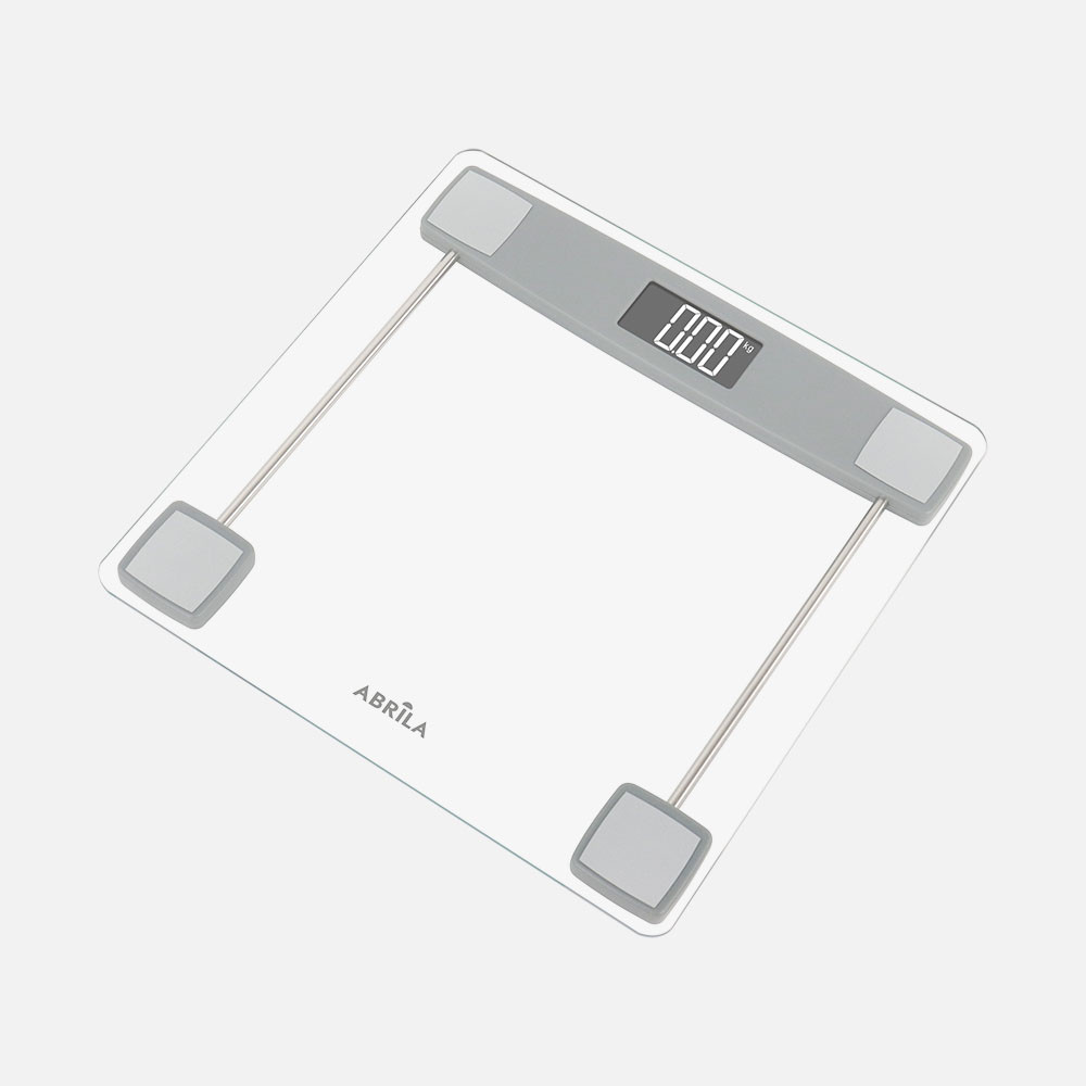 Bascula Baño Adriel Cap.180kg Trasnparente Vidrio Temp5mm Display Encendido/apagado Automatico.preciso 2,4x28x28cm