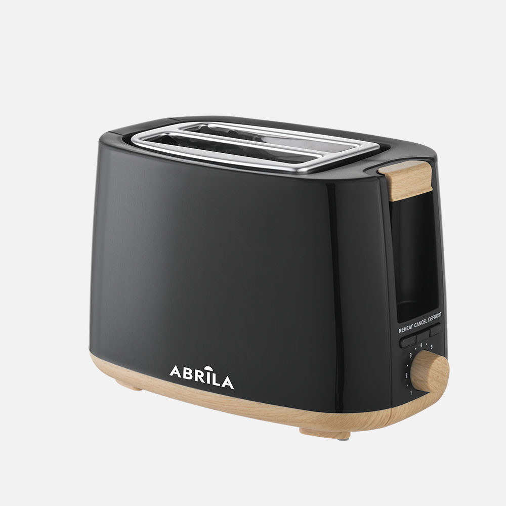 Tostador Pan Ulla 750w Negro/haya 7niv.tostado,descongelacion, Apagado Automatico,2ranuras,.recogemigas,17x26,5x15cm