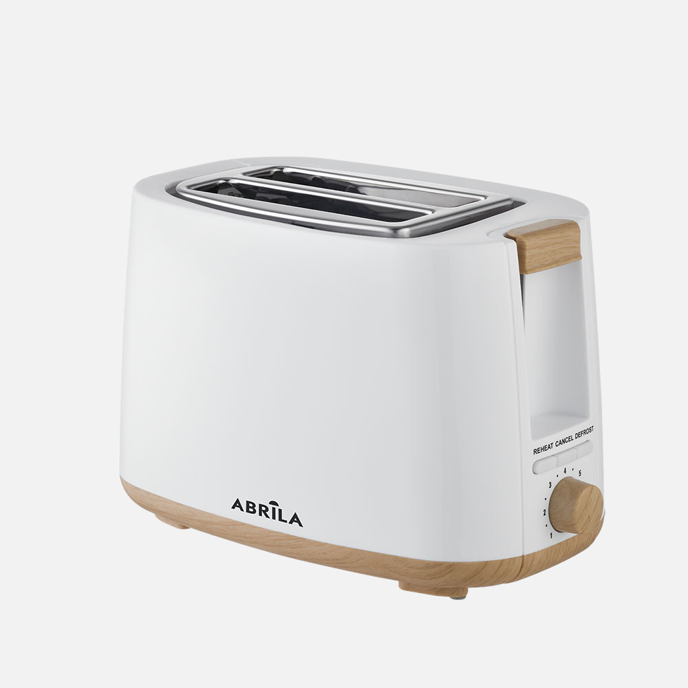Tostador Pan Ulla 750w Blanco/haya 7niv.tostado,descongelacion, Apagado Automatico,2ranuras,recogemigas,17x26,5x15cm