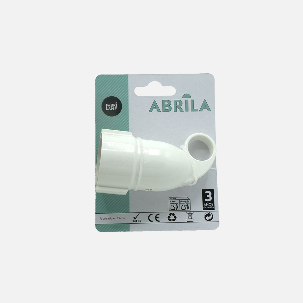 Eco Base Aerea Blister Mod4 2p+e 16a 230v Blanca 5x4x10cm C/anilla Tirador