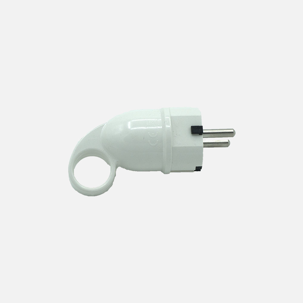 Eco Clavija Retractil Mod6 2p+e 16a 230v Blanca 4,5x3,5x10cm C/anilla Tirador