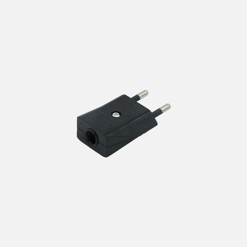 Eco Clavija Retractil Mod5 2p+e 10a 230v Negra 2x3,5x6cm