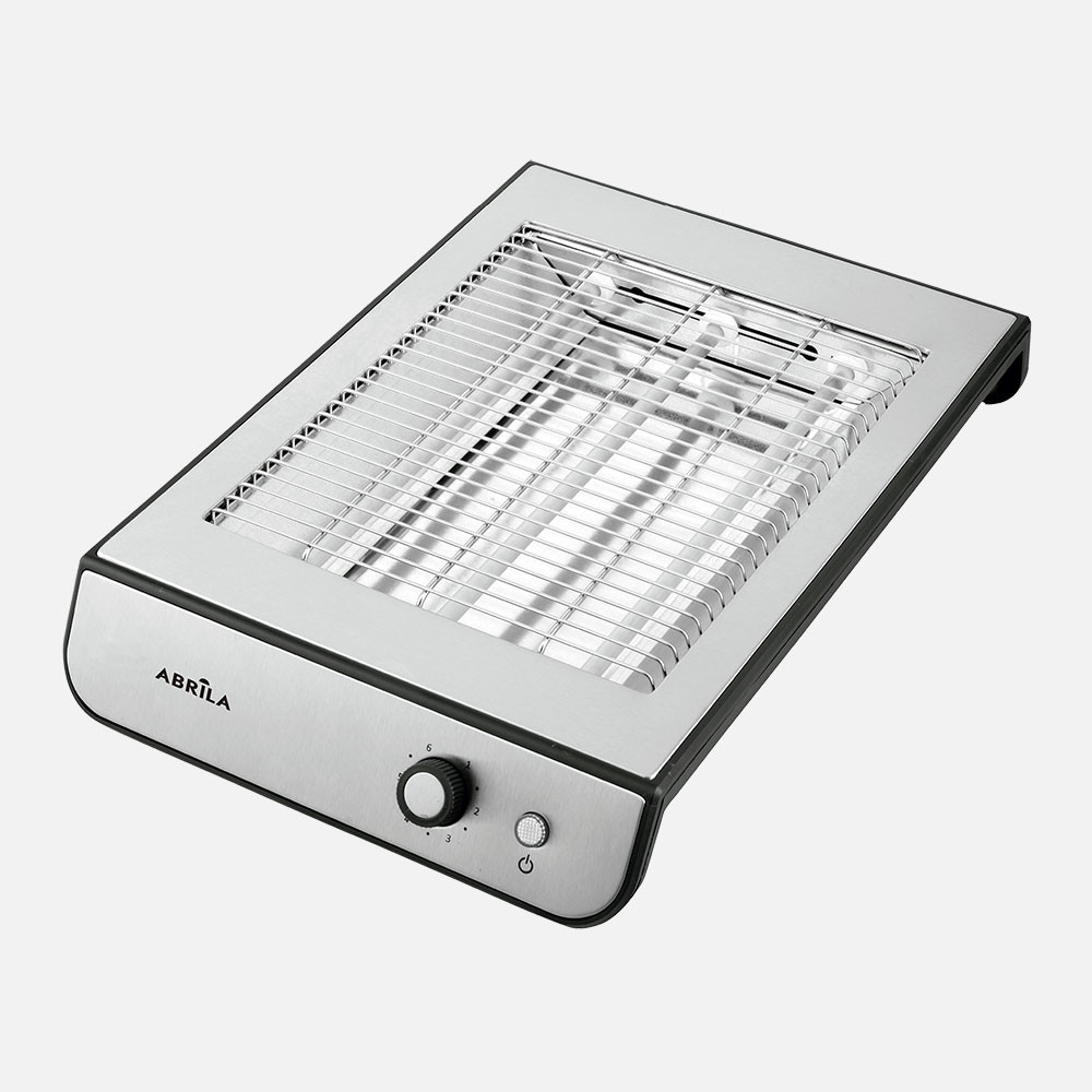 Tostador Horiz.serpis Neg/cr 900w 3tub.quarz.temp Band.recogemigas,ace.inoxid.6,5x35,5x21c