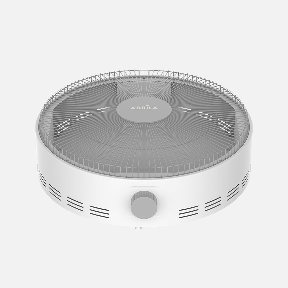 Brasero Electrico de Mica Parker Blanco 1200w 2pot Cable3m Antivuelco 13x40x41,5cm