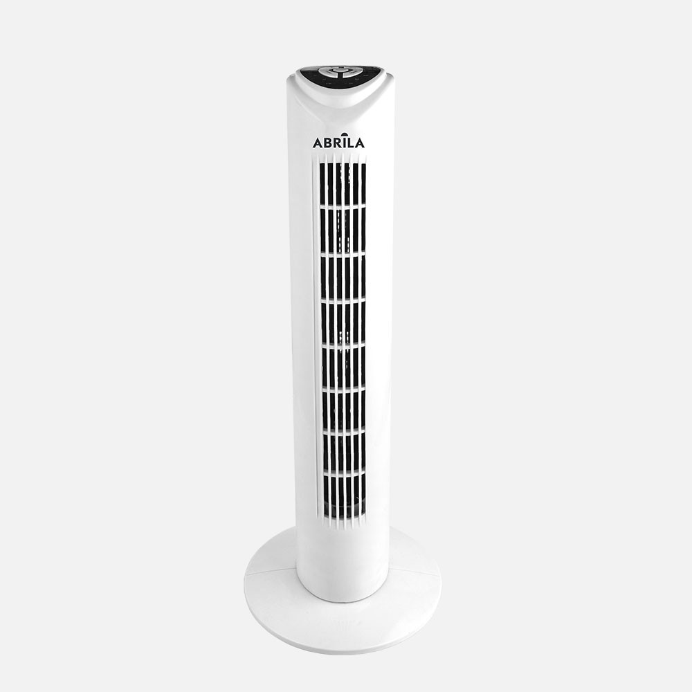 Ventilador De Torre Tuka Blanco 3 Vel 50w C/remoto Oscilante Temporizador 80x25x25 Cm