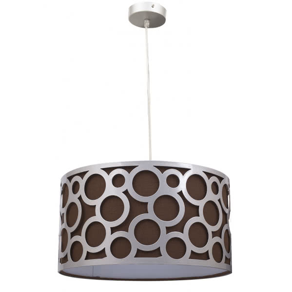 Colgante Serie Orlando Marron/plata 1xe27 (regx35)) Colgante Serie Orlando Marron/plata 1xe27 (regx35))