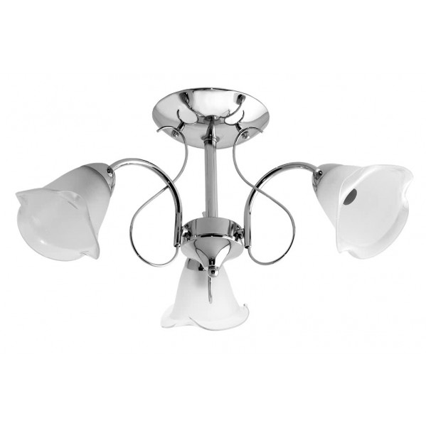 Plafon Serie Marsella 3xe14 Cromo 25x50d Plafon Serie Marsella 3xe14 Cromo 25x50d