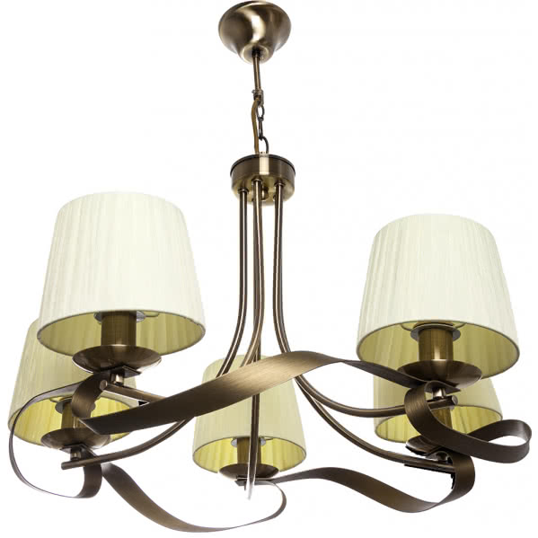 Lampara Serie Cleveland Cuero/cuero Mate 5xe14 50x65d Lampara Serie Cleveland Cuero/cuero Mate 5xe14 50x65d