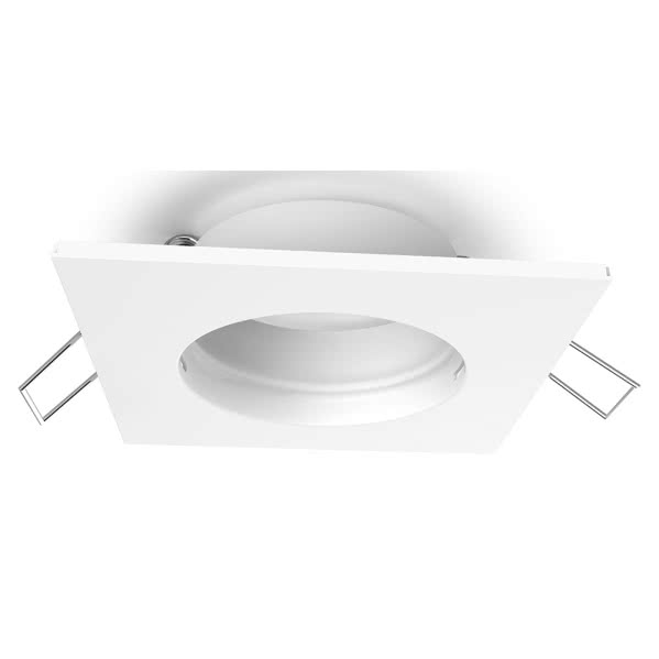 Aro Empotrable Serie Inteca Cuadrado Fijo Blanco 8x8 Aro Empotrable Serie Inteca Cuadrado Fijo Blanco 8x8
