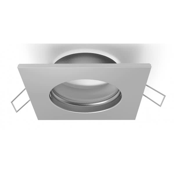 Aro Empotrable Serie Inteca Cuadrado Fijo Niquel 8x8 Aro Empotrable Serie Inteca Cuadrado Fijo Niquel 8x8