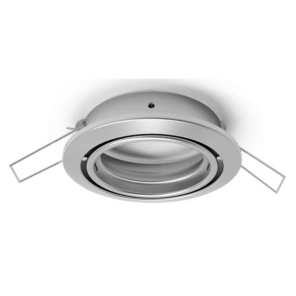 Aro Empotrable Serie Inteca Redondo Orientable Niquel 8d Aro Empotrable Serie Inteca Redondo Orientable Niquel 8d