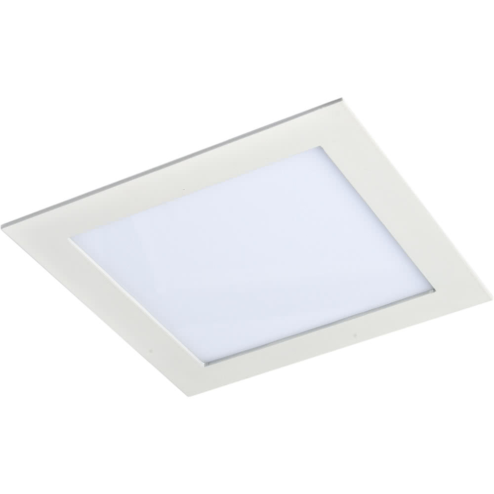 Downlight 18w 4000k Cuadrado Agamenon 1400lm Blanco 2x22x22 Cm Corte 20,5x20,5 Cm