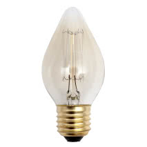 Bombilla Incandescencia Vintage Vela 40w E27 35dx128 Calida