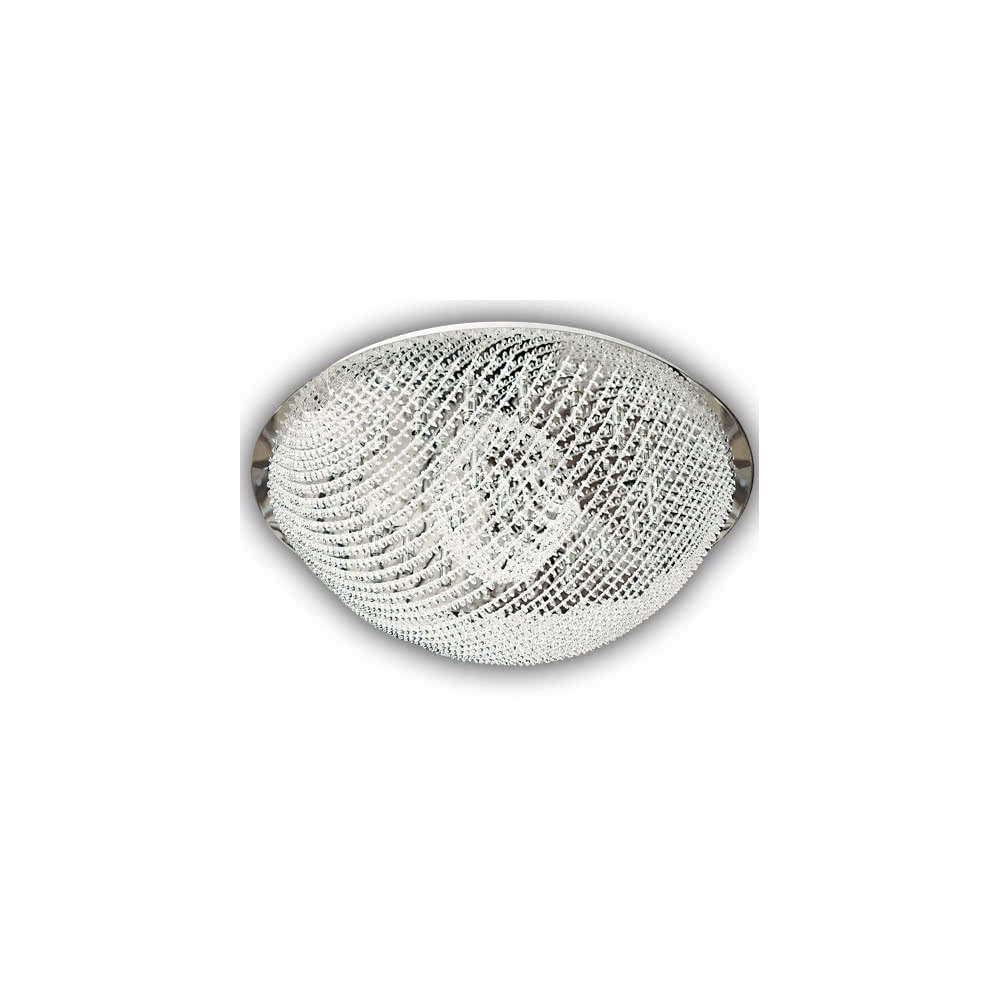 Plafon Hemisferio Cristal/cromo 25xg9 (32x86 D)