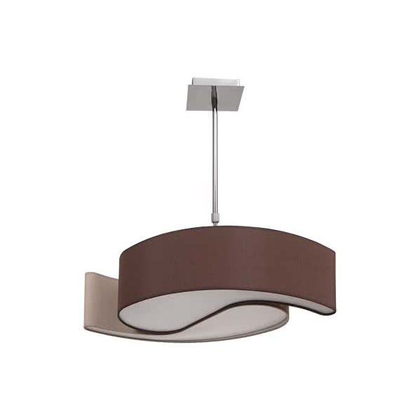 Lampara Grand. Serie Ying-yang Marron/topo 2xe14 (regx76)