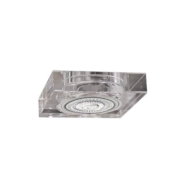 Empotrable Cristal Serie Landa 1xgu10 Cuadrado 9x9 Grosor 2cm Transp. Empotrable Cristal Serie Landa 1xgu10 Cuadrado 9x9 Grosor 2cm Transp.