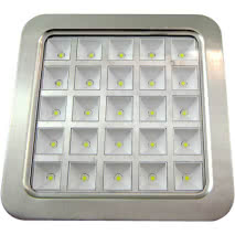 Downlight Cuad. Amon Led 16w Niquel 6500k 18x18 Cm corte 15,5x15,5 Cm