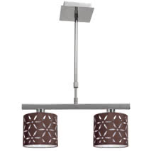 Lampara Serie Ipanema 2xe14 Marron Regx42