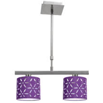 Lampara Serie Ipanema 2xe14 Berenjena Regx42