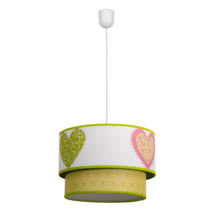 Colgante Serie Corazones Verde 1xe27 Regx30d