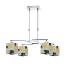Lampara 4dh Serie Lausana Cromo 4xe14 Regx45
