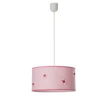 Colgante Serie Boton Rosa 1xe27 Regx35d