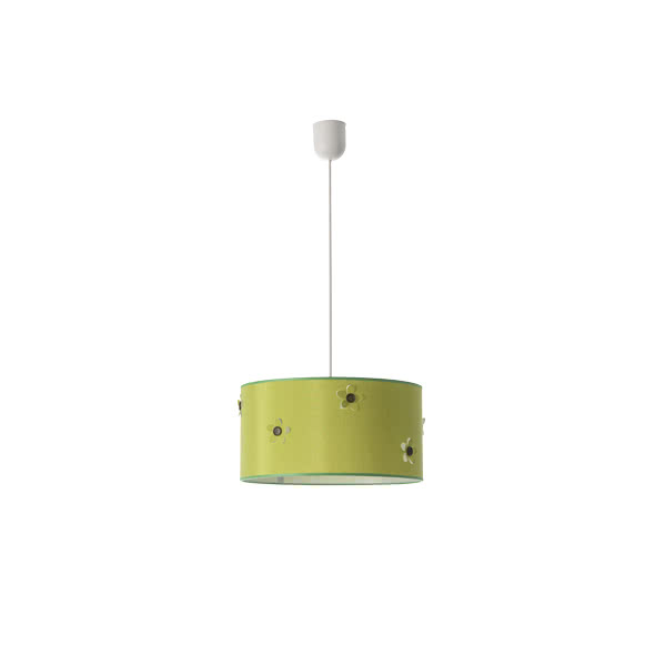 colgante Boton Verde 1xe27 Regx35d