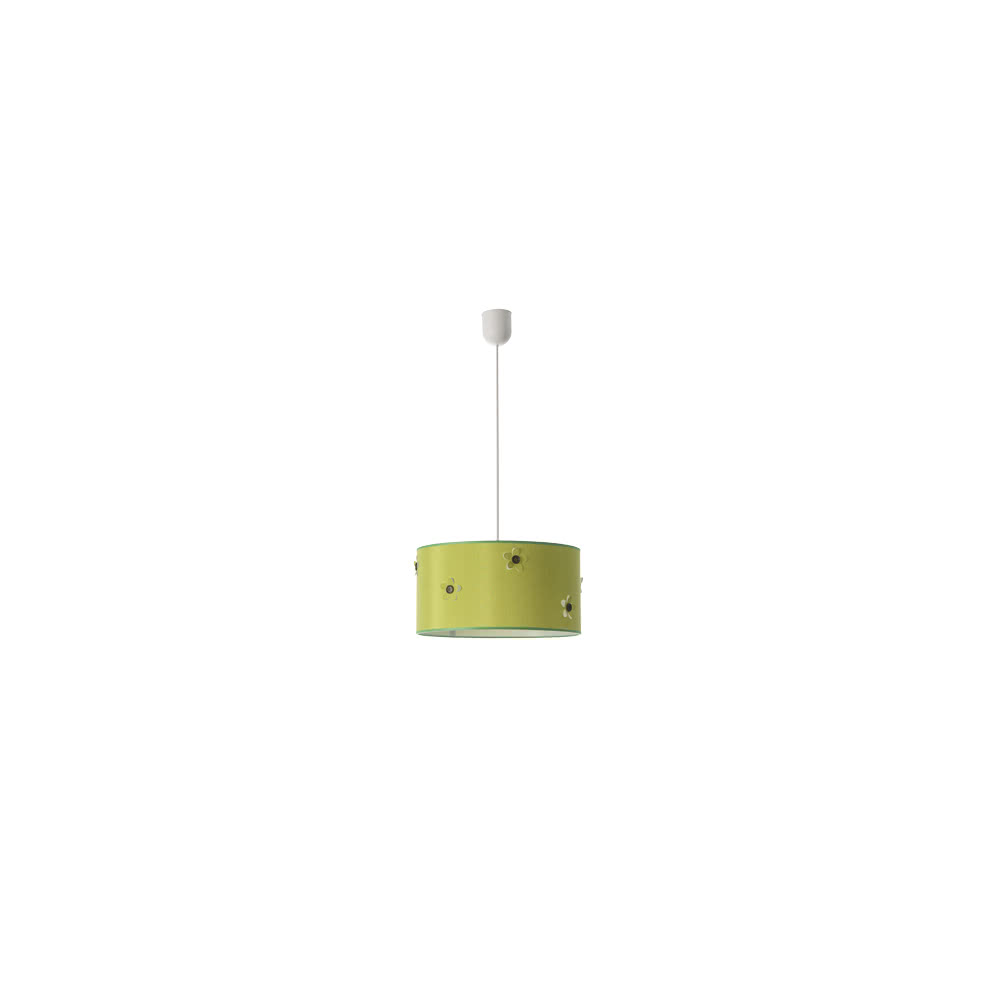 Colgante Boton Verde 1xe27 Regx35d